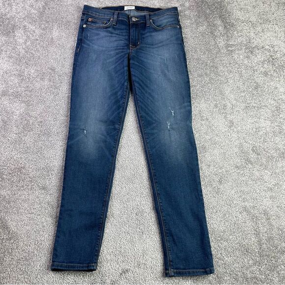 Hudson Krista Jeans Women’s 28* Blue Dark Wash Super Skinny Slim Fit Mid-Rise - Picture 1 of 15